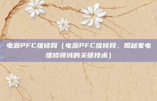 電源PFC維修網（電源PFC維修網，揭秘家電維修領域的關鍵技術）